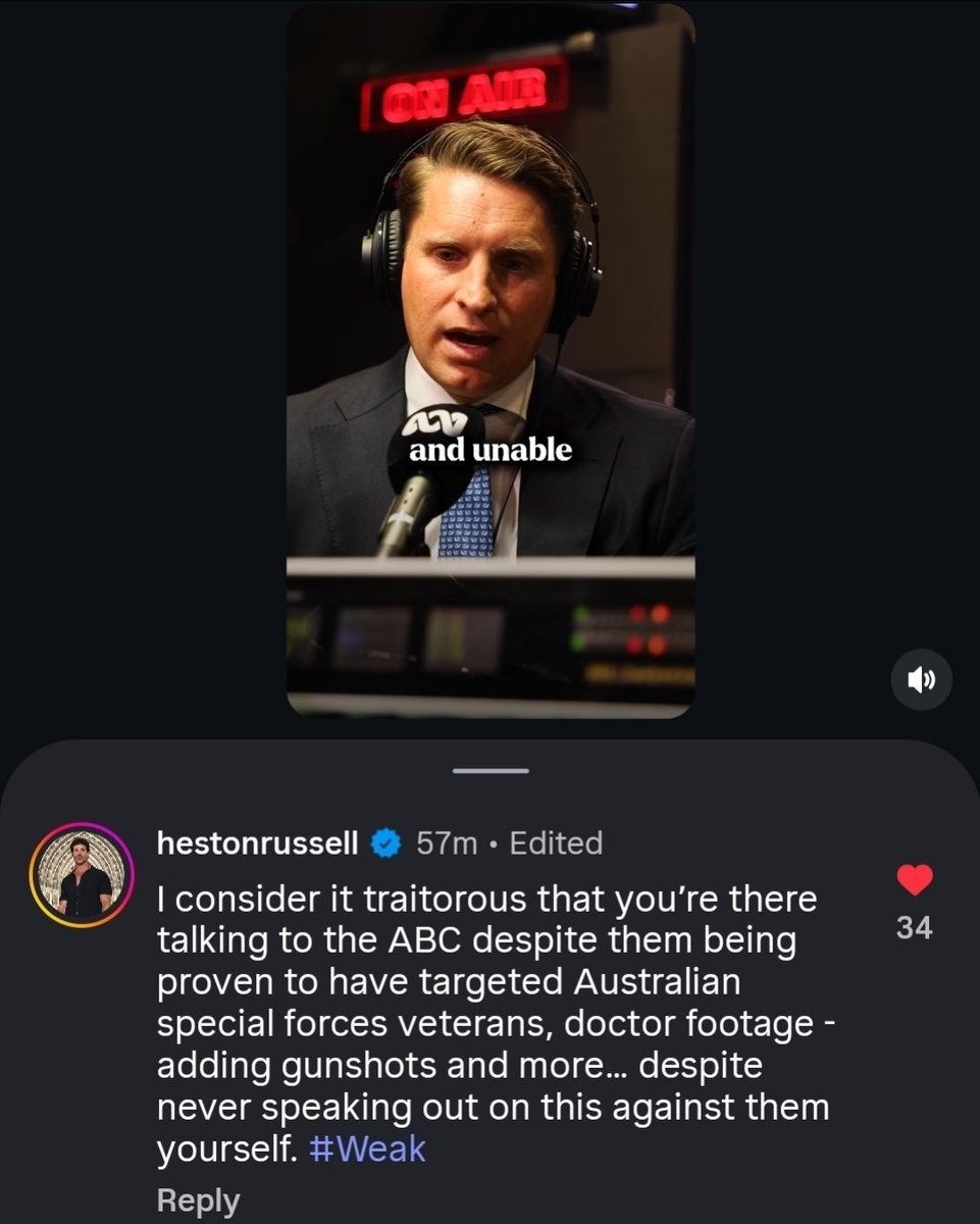RightisRight___'s tweet photo. Is it ok for a decorated SAS veteran to call Andrew Hastie a traitor. Because that is what he is. https://t.co/1sAsMBVbud