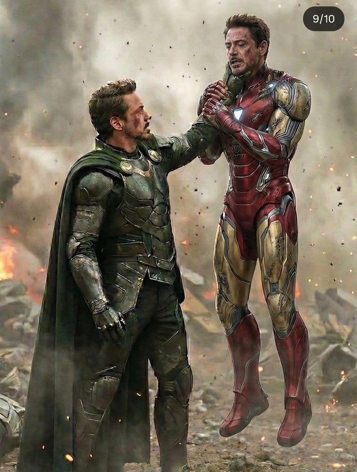 MoviebyAbiola23's tweet photo. Multiverse of Madness personified. 🤯
Tony Stark vs. Victor von Doom. Same face, completely different destinies. Who are you rooting for? 🎭🤖 https://t.co/axSSbE8n15