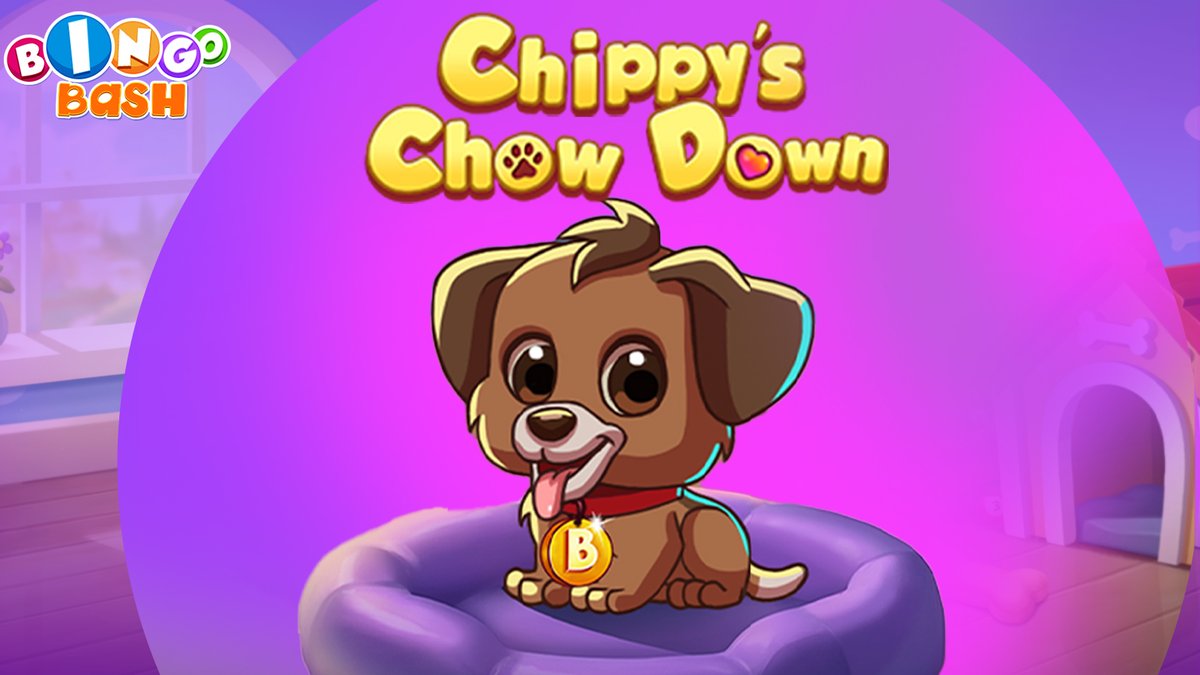 PlayBingoBash's tweet photo. 🐾🍖 Chippy’s Chow Down is HERE! 🐶🎉

Treats, surprises &amp; plenty of tasty fun are waiting! ✨

🍕 If Chippy could order ANY meal, what would he pick? 👀👇 Play Bash▶️ https://t.co/SLAWAUJGcr 

#BingoBash #ChippysChowDown #BingoFun #Bashfam https://t.co/1EFgFnLylm