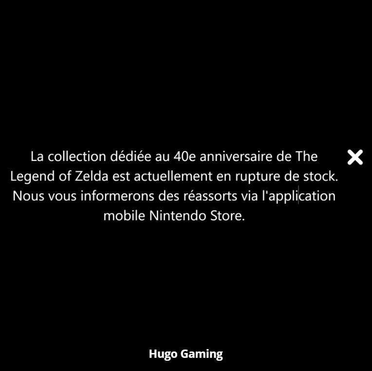 astrogo360's tweet photo. 🚨 OFFICIEL - Un réassort des produits Zelda 40 ans est prévu sur le Nintendo Store ‼️

En effet, un bandeau est apparu sur le Nintendo Store, affirmant que :
"La collection dédiée au 40e anniversaire de The Legend of Zelda est actuellement en rupture de stock. Nous vous informerons des réassorts via l'application mobile Nintendo Store."

Vérifiez que vous avez bien l'application mobile et activez les notifications de celle-ci ✅