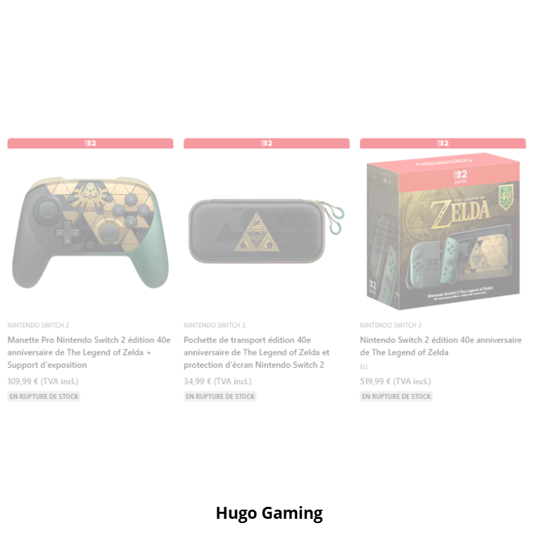 astrogo360's tweet photo. 🚨 OFFICIEL - Un réassort des produits Zelda 40 ans est prévu sur le Nintendo Store ‼️

En effet, un bandeau est apparu sur le Nintendo Store, affirmant que :
"La collection dédiée au 40e anniversaire de The Legend of Zelda est actuellement en rupture de stock. Nous vous informerons des réassorts via l'application mobile Nintendo Store."

Vérifiez que vous avez bien l'application mobile et activez les notifications de celle-ci ✅