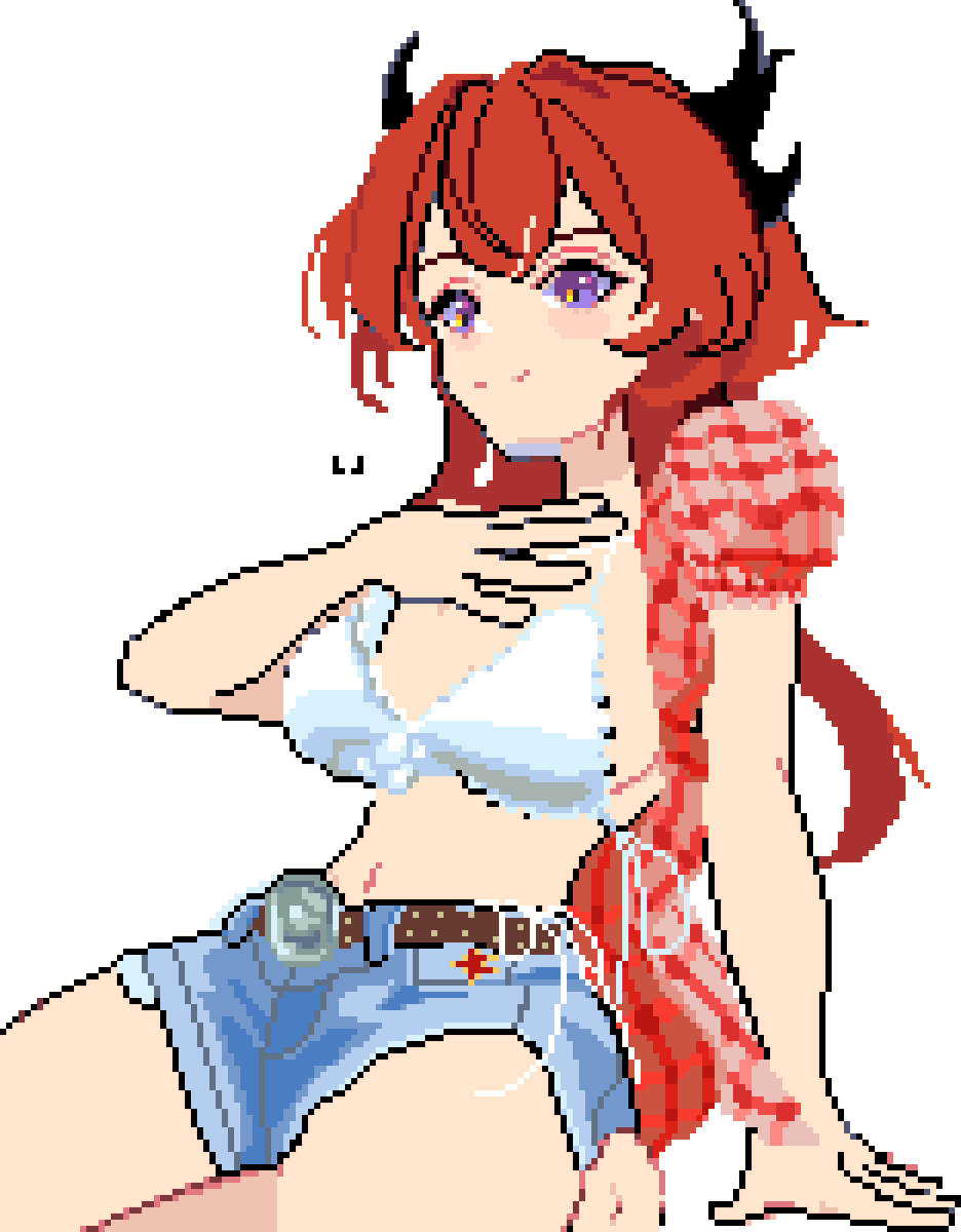 LJT0M4's tweet photo. Laevatain on Waterbomb??

#Endfield‌ #pixelartㅤㅤ  #ドット絵 https://t.co/FaKCeuQhZn