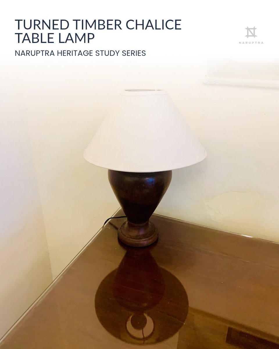 naruptra's tweet photo. Lathe-turned solid timber table lamp with an inverted chalice base and crisp conical shade. Traditional woodturning recontextualized as a spatial lighting anchor.
​
​#Naruptra #TimberLamp #ChaliceLamp #InteriorDesign #LightingDesign https://t.co/AUfLuscpEV
