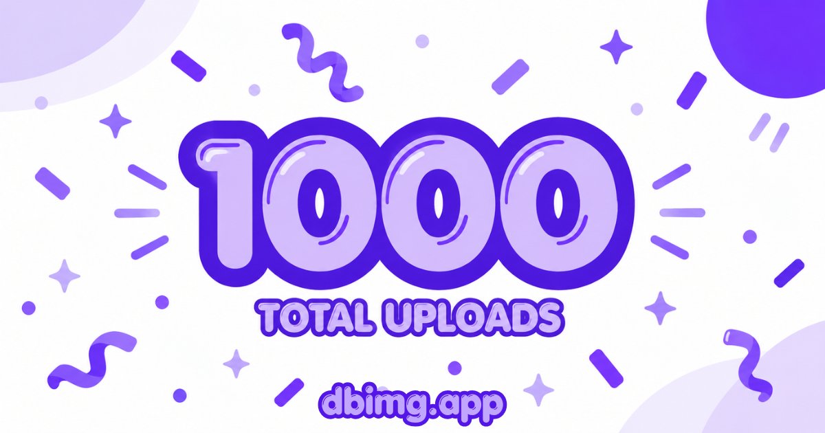 dbimgapp's tweet photo. 🎉 We just hit 1,000 total uploads on https://t.co/QJOFclBgFZ!

Thanks to everyone using DBIMG to host &amp; share their media💜

Here’s to the next 1,000! 🚀

https://t.co/QJOFclBgFZ

#buildinpublic #saas #dbimg #cloudhosting #mediahosting #imagehosting #media https://t.co/gJLScHYb6R