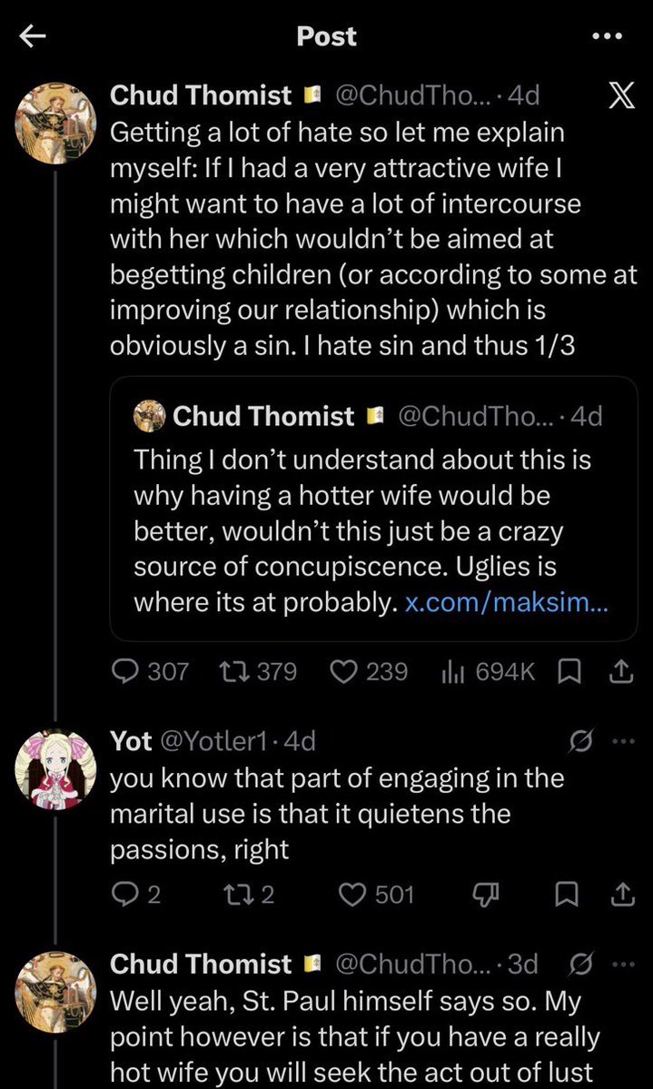 basedball_'s tweet photo. Catholic Sexual Discourse vs Islamic Sexual Discourse 💀 https://t.co/fDYqyEDgCK