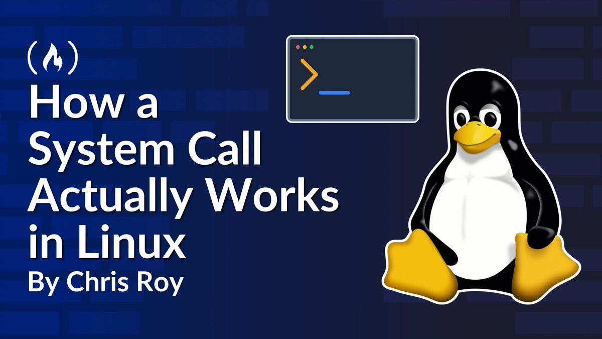 freeCodeCamp's tweet photo. A Linux system call involves much more than calling a C function.

In this article, @TheChrisIn traces what happens as execution crosses from userspace into the kernel and back.

You'll learn about syscall, privilege changes, errno, the vDSO, and the cost of crossing that boundary. 

https://t.co/hKD6NHAYP5