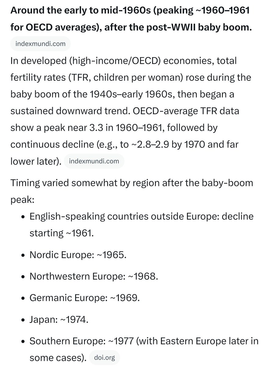 farragutmrg's tweet photo. @DonMiami3 Good question. My initial thought was they don't discuss it because when people started asking "why", neoliberalism &amp; leaving the gold std would be the #1 culprits. But it looks like the decline (at least in the OECD avg) began before that. 
So, I'm at a loss... 🤔 https://t.co/lGjm0Y58US