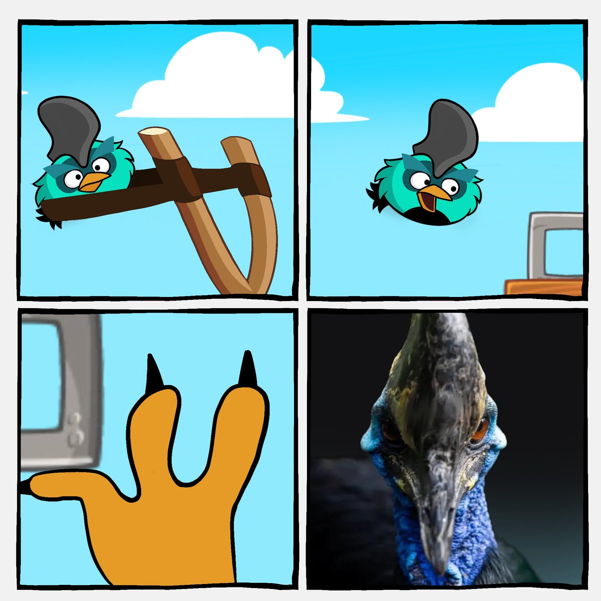 AxeBirdd's tweet photo. Axe r u  you ok? 🪓🪓🪓
#AngryBirds #Angrybirdsmeme #angrybirdsoc #fanartㅤㅤㅤㅤ #AngryBirdsClassic https://t.co/n8hvuq2zaT