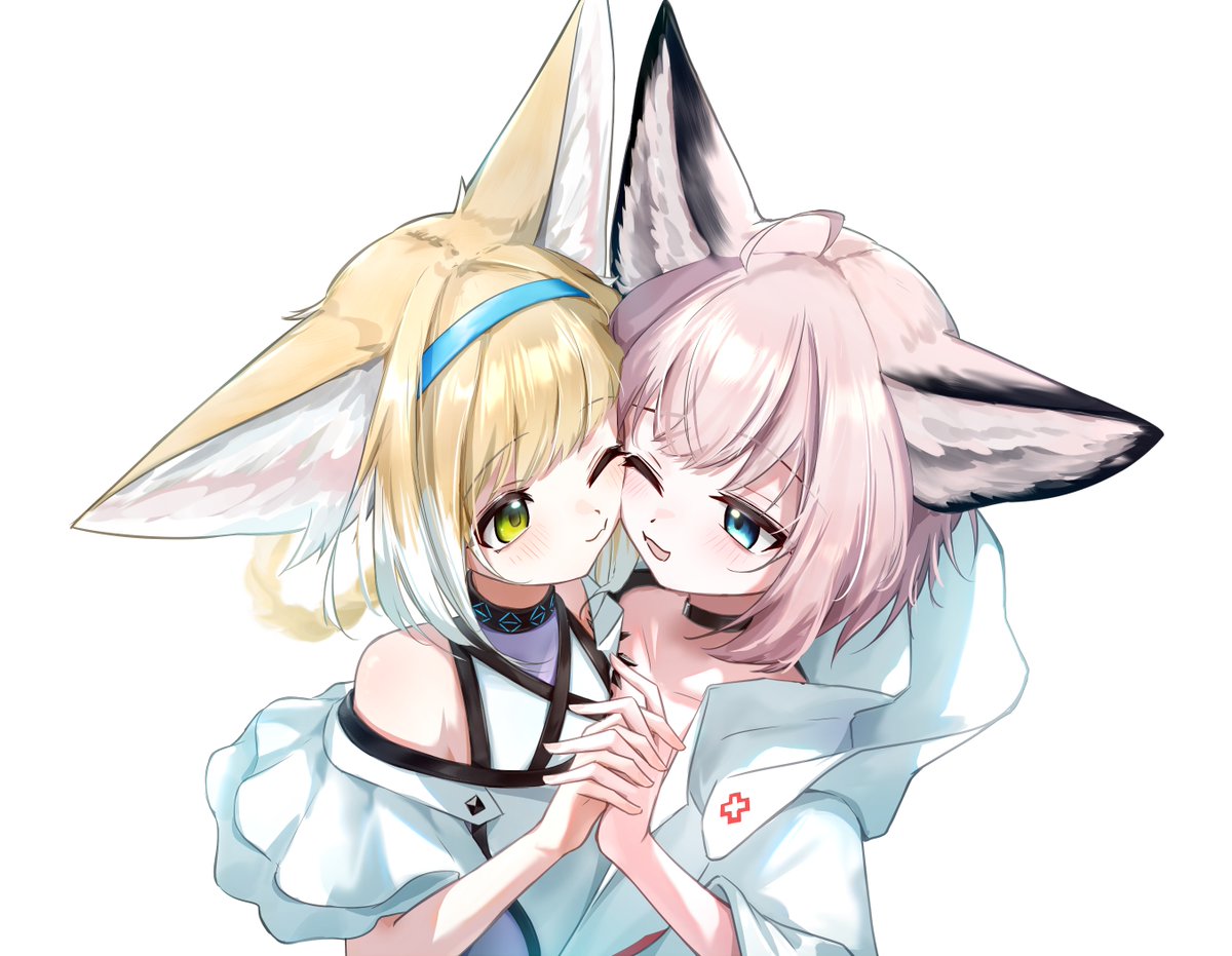 nekomaru_q's tweet photo. スズランとススーロ描きました
#アークナイツ https://t.co/GbxaxM9tpp
