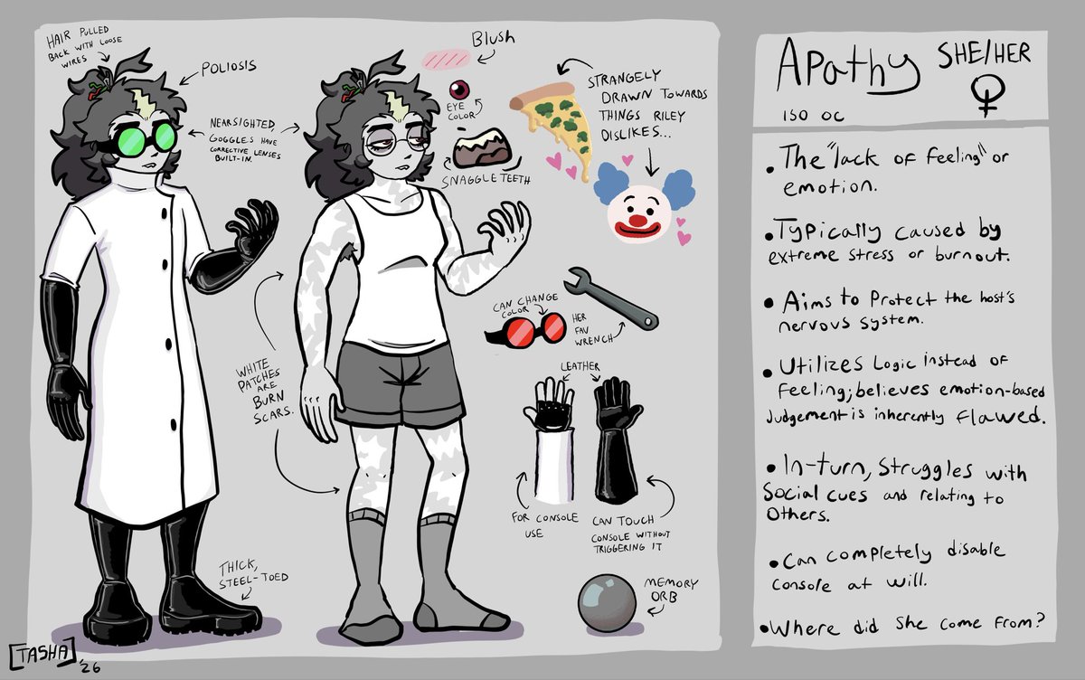 tweakez's tweet photo. Okkkkk I guess you can have her ref publicly now… w 2025 ver for comparison #insideout #originalcharacter #art #insideoutoc https://t.co/CHqonv0HhW