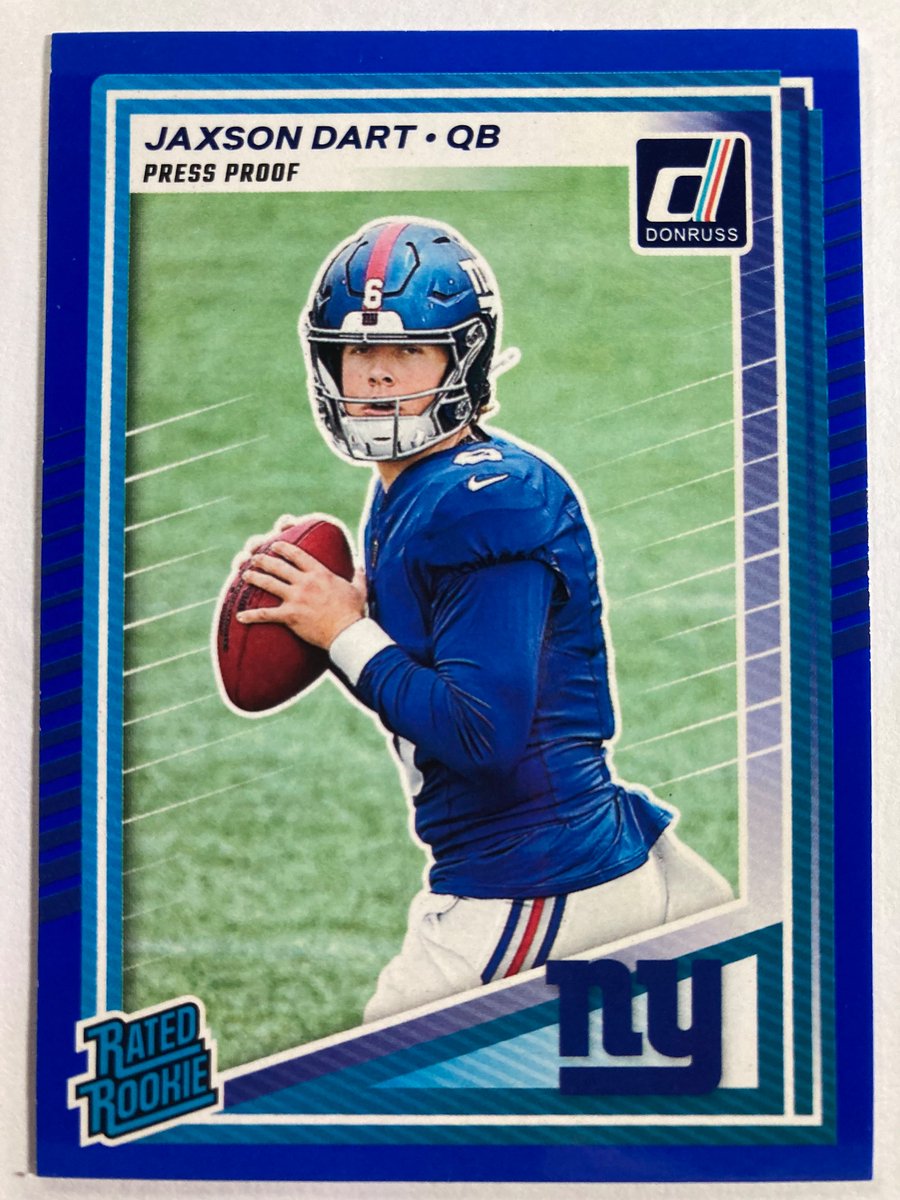 1218Sports's tweet photo. 🎁Appreciation Day Giveaway🎁

Winner Announced Wednesday

🔥Jaxson Dart Donruss Blue Press Proof Color Match Rated Rookie

To enter
1. Follow
2. Retweet
3. Like https://t.co/775CzR6elW