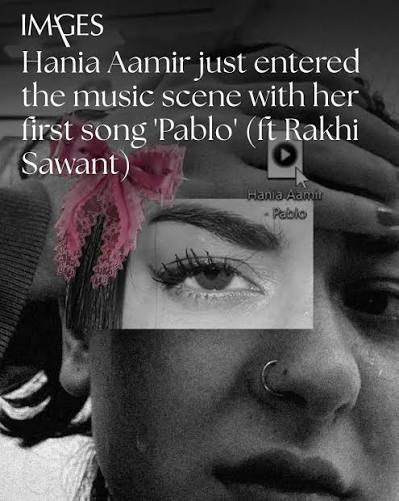 vaaz77's tweet photo. So Hania Aamir is a singer now !! 

I really didn’t know the career rule was,
if you don’t know what to do next, just become a singer.

And that Badshah rumours makes perfect sense now. 

#Haniaaamir https://t.co/OiaimtpDoD