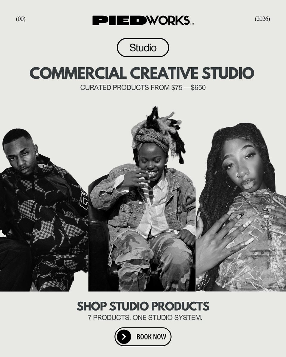 calvindurag's tweet photo. i'm opening @piedworksstudio up for more commercial creative work.

artists. brands. founders. cultural projects.

if you have something ambitious but the positioning, visual direction or presentation isn't quite there yet, that's the kind of problem I want to solve. https://t.co/1X5tLitEL0