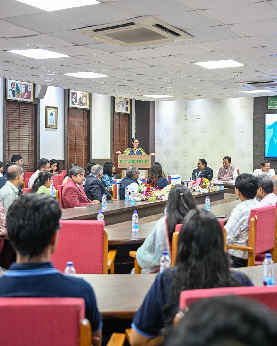 KIITUniversity's tweet photo. The U.S. Consulate General Hyderabad, in collaboration with KIIT Deemed to be University, inaugurated the English Access Scholarship Program, supported by the Regional English Language Office (RELO) of the U.S. Mission to India.

Consul General Laura Williams and a delegation from the U.S. Consulate General in Hyderabad graced the launch of the program.

The one-year scholarship programme is designed for students from Science, Technology, Engineering and Mathematics (STEM) disciplines, helping strengthen their understanding of American standards for research and academic communication.

The initiative marks another important step towards greater collaboration between the U.S. and India, and will equip students with the confidence and global exposure needed to succeed in higher education, research and professional environments.