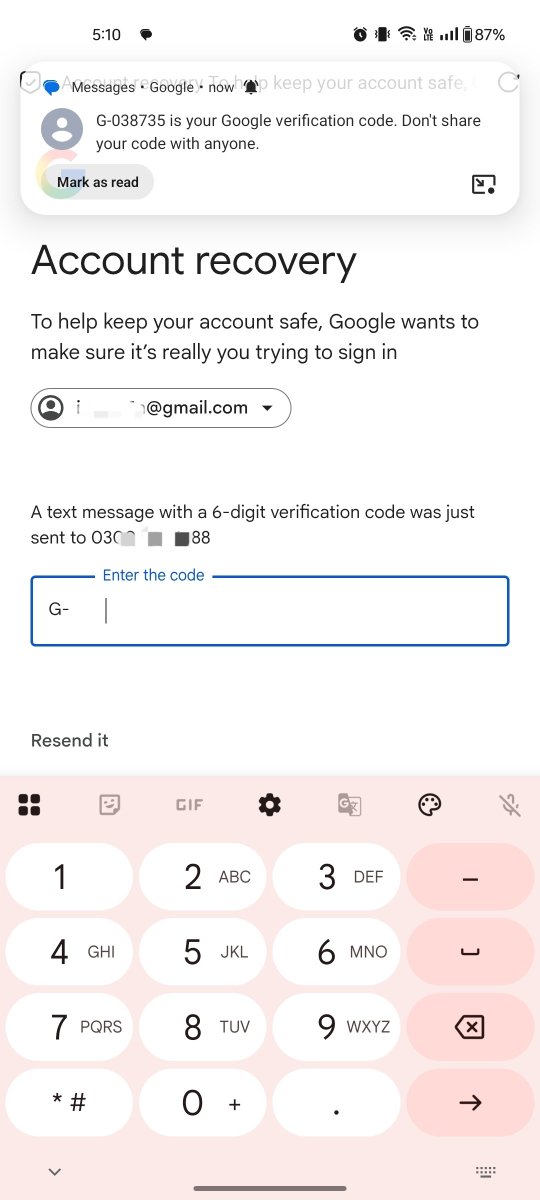 Adi388n's tweet photo. I can't open my password after change my password..
@gmail @Google 
Code was sent to same Email address https://t.co/q5kcfTiEe6