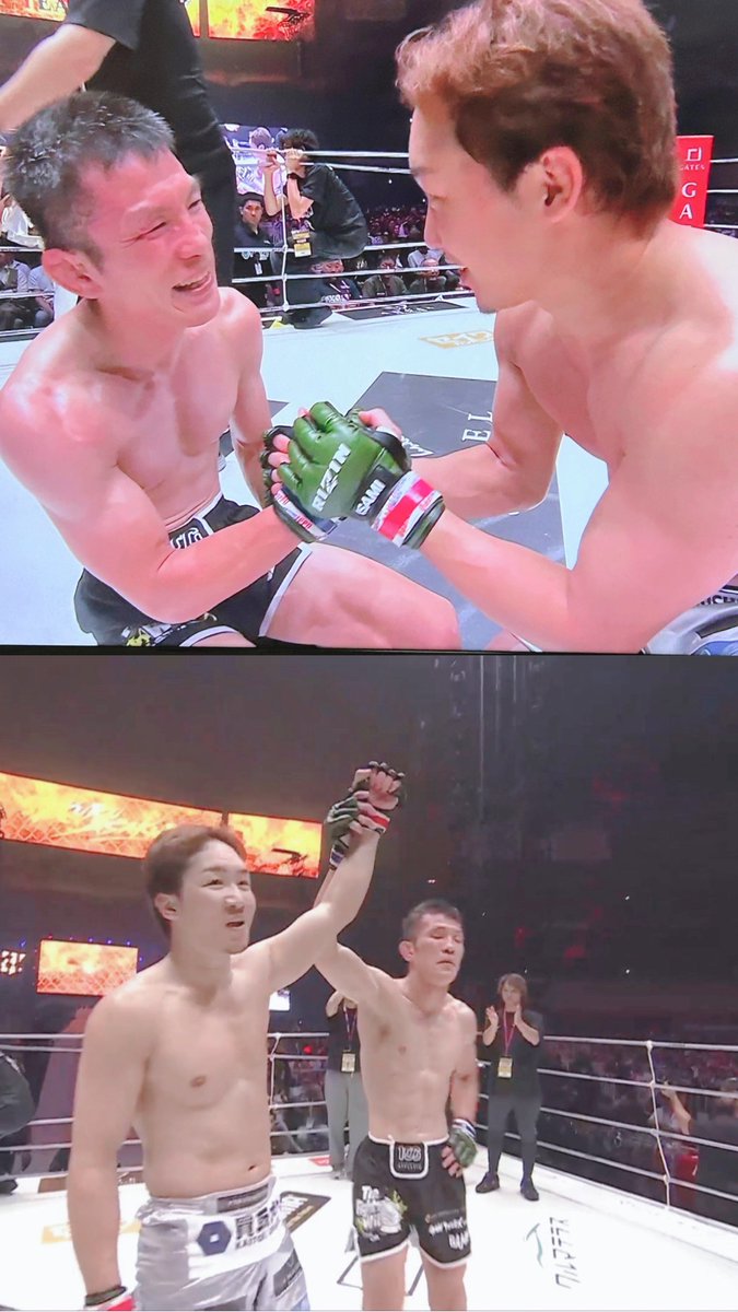 T_jsbitsuki's tweet photo. 未来勝ててよかった😭✨️
青木選手もほんとかっこよかった🔥🔥
 #超RIZIN5  #朝倉未来 https://t.co/I0PGZqZnQG