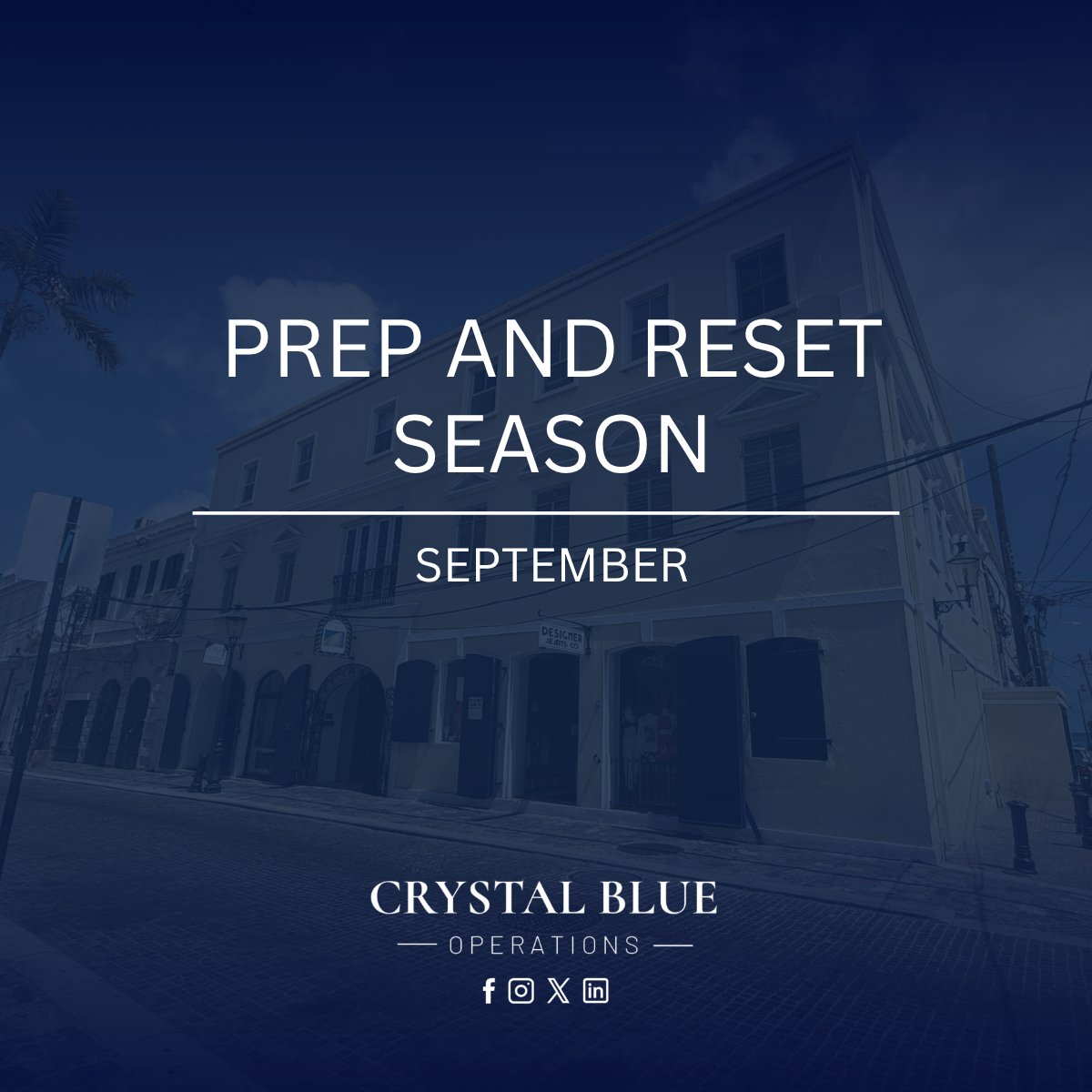 crystalblueusvi's tweet photo. September can be an opportunity to reset, prepare, and reinvest ahead of the busier months to come.

Instead of asking, “How do we get through slow season?” Let’s start asking: “How can we use this season to get better?”

#CrystalBlueUSVI #Downtown #CommercialLeasing https://t.co/tB1GU7sZAR