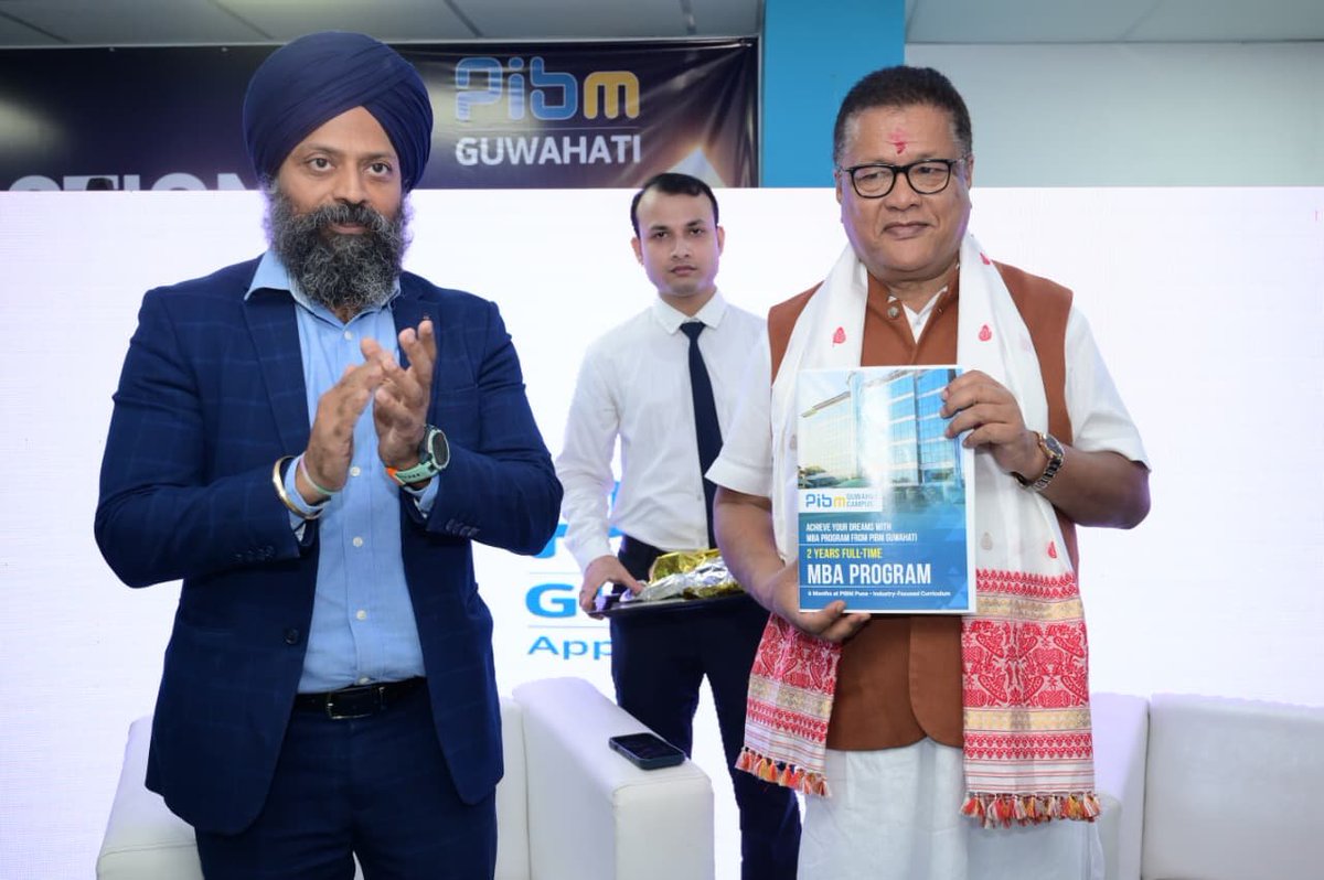 ranojpeguassam's tweet photo. Today, inaugurated the Guwahati Campus of Pune Institute of Business Management (PIBM) at Khanapara. A NAAC ‘A’ accredited institution approved by AICTE, PIBM has been at the forefront of management education and industry-oriented learning.

The first batch of the MBA programme begins this year, with nearly 75 students enrolled in the first year. The new campus will contribute significantly to strengthening quality management education, not only in Assam but across the Northeast.

Wishing the institution, faculty and students every success as they embark on this new journey of learning, innovation and excellence.
@himantabiswa 
@CMOfficeAssam