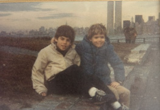 Ian_OConnor's tweet photo. Chris Mello, HS football star &amp; Princeton athlete, here (r.) w/ brother JD, 20 yrs before Chris died on American 11 at the World Trade Center. His mother kept this photo in her bedroom 

For 9/11 families, suffering has been an everyday event for 25 yrs

https://t.co/1emzmlSs5R https://t.co/W2Yj6ovJE1