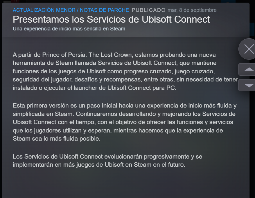 steamcito_ar's tweet photo. 🟢 Ubisoft anunció que su launcher Ubisoft Connect dejará de existir en Steam

Ya no vas a tener dos launchers abiertos a la vez ni necesitar la contraseña de Bugisoft para jugar

Lo aplicaron al Prince of Persia: The Lost Crown y pronto lo van a implementar en más juegos https://t.co/nmjjA7wtQS