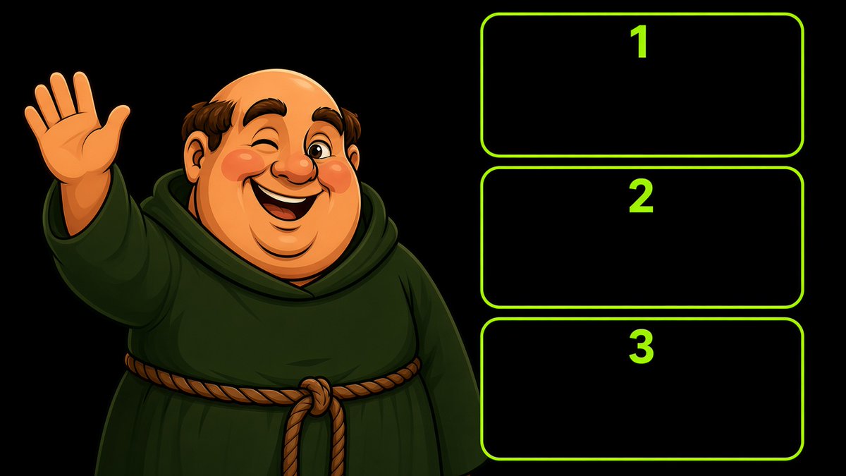 Fatfriarfun's tweet photo. How to buy $FRIAR

1. Add Robinhood Chain (ID 4663)
2. Bridge ETH
3. Open https://t.co/lwTB7gptUF
4. Paste CA — verify every character

CA: 0x731a7DF95a7646e499672b6Fc7E718cFbaf1A5c1
https://t.co/uL9JdzoNps
#FRIAR #FatFriar #RobinhoodChain https://t.co/34zD9KKzYr