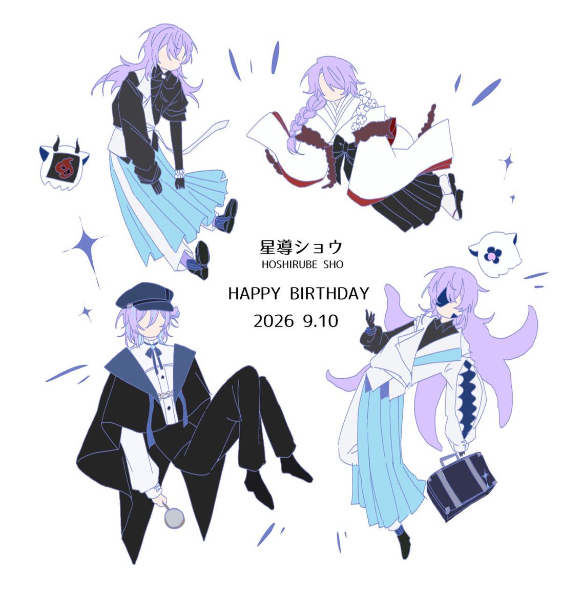N__oise818's tweet photo. #誕ジョウ日2026  #ショウゾウ画 
歌みたも新衣装もありがとう https://t.co/6hCn6iNz8A