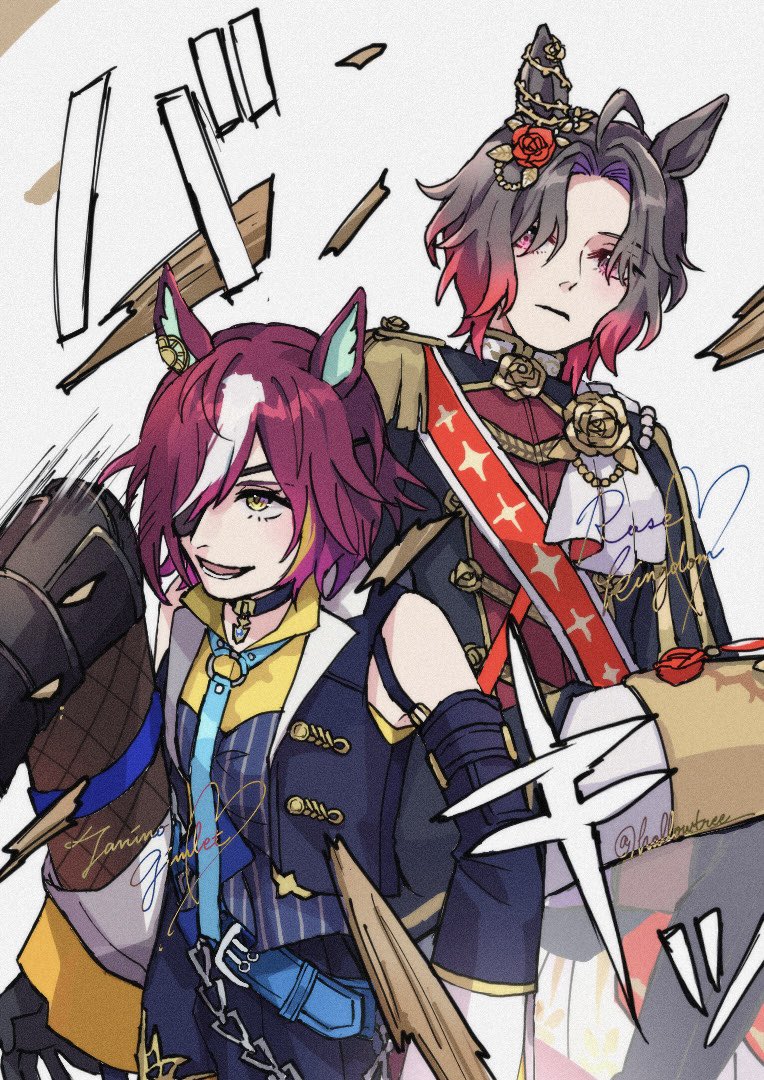 hollowtree___'s tweet photo. 破壊(神)コンビ ギムとローズ https://t.co/lFnyyb27c3
