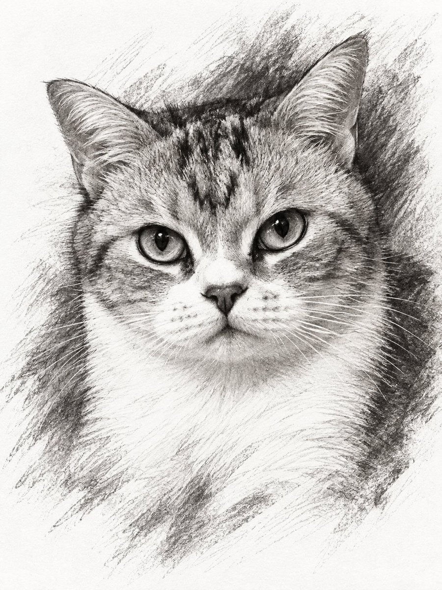 Divanowv's tweet photo. 同样两只猫，用同一套提示词，Chatgpt和Grok得到的风格略有差异，前两张是 Chatgpt生成的，后两张Grok生成的。不过我还是更喜欢Chatgpt的版本，你们呢 https://t.co/QexNN7Uf8n