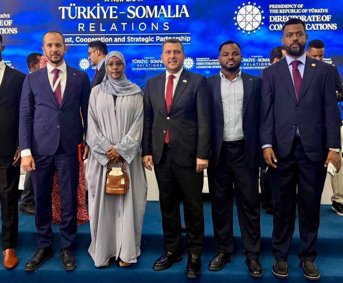Tintiye's tweet photo. Honoured to attend “A New Era in Türkiye–Somalia Relations.” Our bond is not recent , it reaches back to Imam Ahmed Gurey and the Ottoman era. Türkiye stood with Somalia when we needed it most. May both nations protect this strong foundation and deepen it for generations. 🇸🇴🤝🇹🇷 https://t.co/J06OGl8IZq
