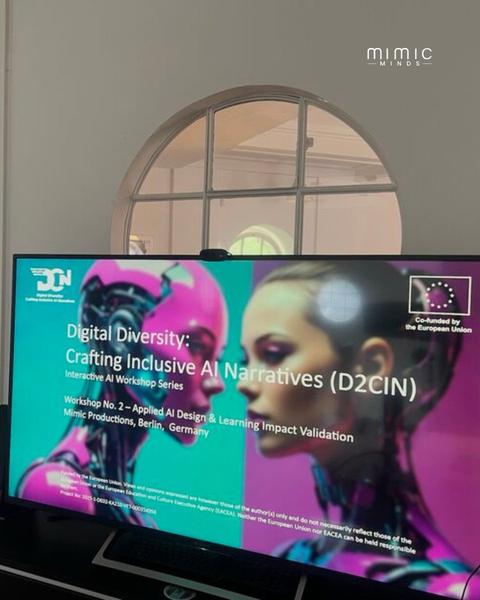 Mimic_minds's tweet photo. The D2CIN journey comes to an end after months of collaboration and learning.

4 workshops, 2 conferences, 112+ participants, and the D2CIN Inclusive AI Handbook created to support ethical and accessible AI learning.

AI works best when it strengthens human connection. https://t.co/gDW4CWYNb9