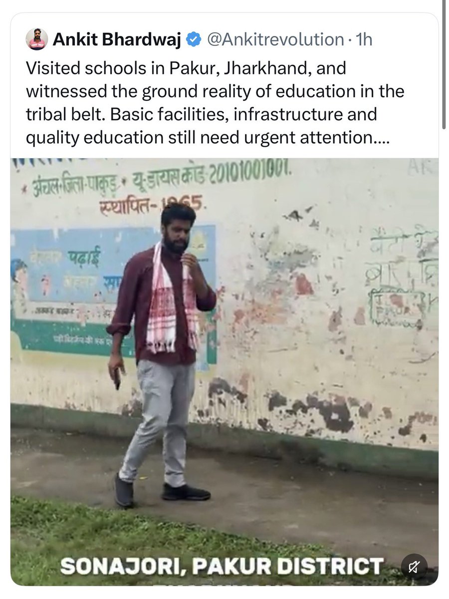 abhijeet_dipke's tweet photo. Punjab ✅
Karnataka ✅
Jharkhand ✅

CJP team has conducted social audits in opposition-ruled states too, but nowhere they were attacked or heckled during the visits.

So why does the IT Cell get so rattled every time we visit a govt school in a BJP-ruled state?

Why are you so afraid of us showing the reality of govt schools? Why are you against education?