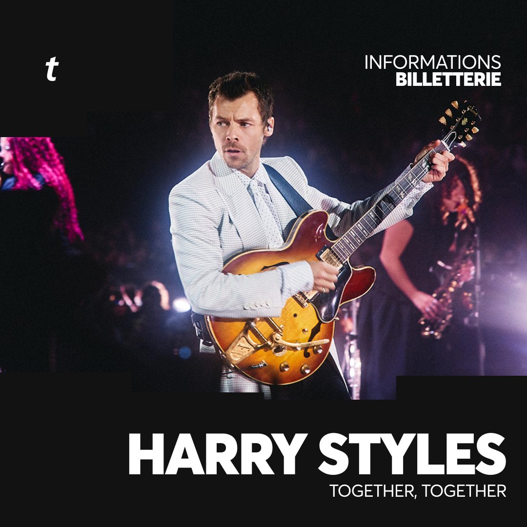 TicketmasterFR's tweet photo. Let's dance 🕺 @Harry_Styles vient d'annoncer des dates supplémentaires pour Together, Together 🪩
Voici ce que vous devez savoir pour être prêt à la mise en vente ! 
🎫 https://t.co/Ocec69uZhh https://t.co/3jZKJxOraf