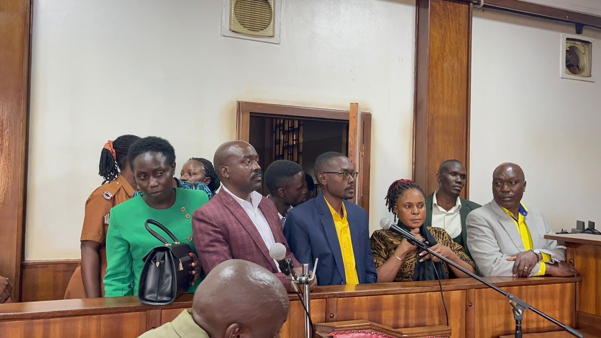 judith_kukunda's tweet photo. 11 Supporters of NRM have been remanded to Luzira prison on charges related to annoying the SFC Soldiers who were on duty at State House Nakasero yesterday. The accused majority of whom  lost the elections had come to folow up feedback on a petition filed earlier to the President https://t.co/ZaI3akD0pC