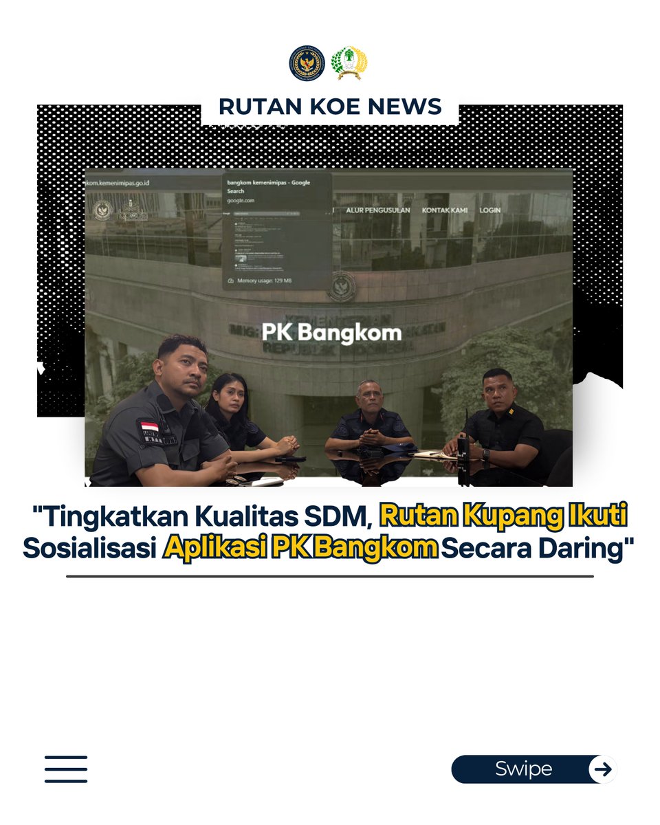 rutankupang's tweet photo. "Tingkatkan Kualitas SDM, Rutan Kupang Ikuti Sosialisasi Aplikasi PK Bangkom Secara Daring" https://t.co/aEsIkyWhTS