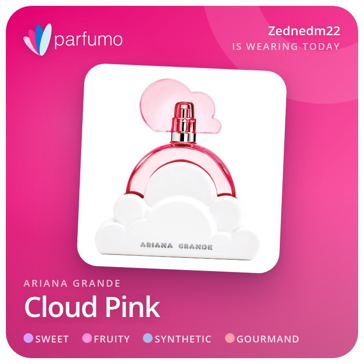 PflugerMan64's tweet photo. I'm wearing Ariana Grande Cloud Pink today.  #ScentOfTheDay https://t.co/Ue9v5DGxMX