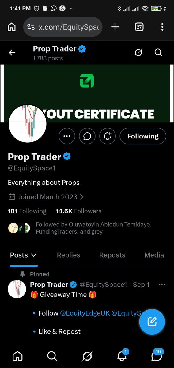 luckysol54's tweet photo. @pro_pips1 @EquityEdgeUK @EquitySpace1 @_Dantany 
All done https://t.co/zSGDaysstG
