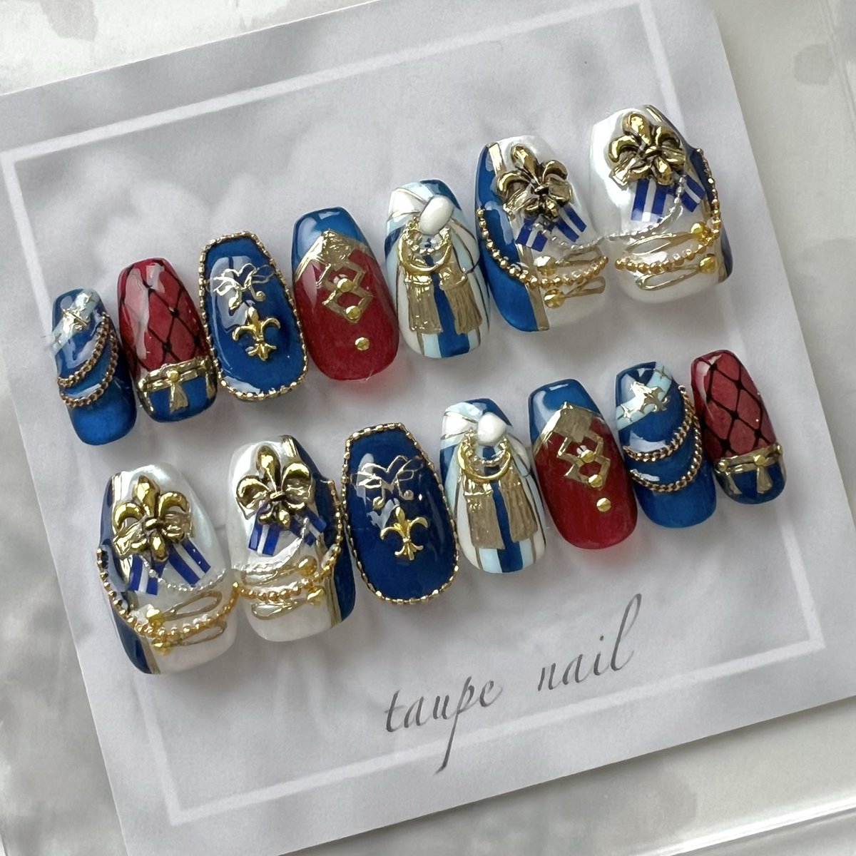 taupe_labo's tweet photo. Knights 返礼祭

レギュラーオーバル
ショートバレリーナでのお作りです https://t.co/Hs5ho3OxEg