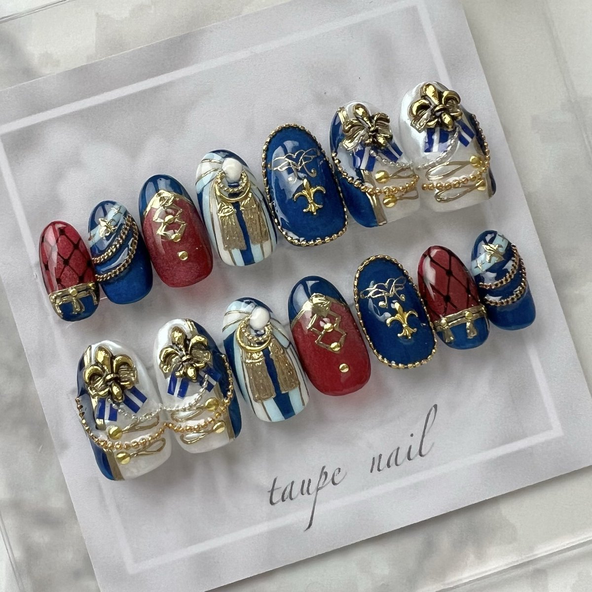 taupe_labo's tweet photo. Knights 返礼祭

レギュラーオーバル
ショートバレリーナでのお作りです https://t.co/Hs5ho3OxEg
