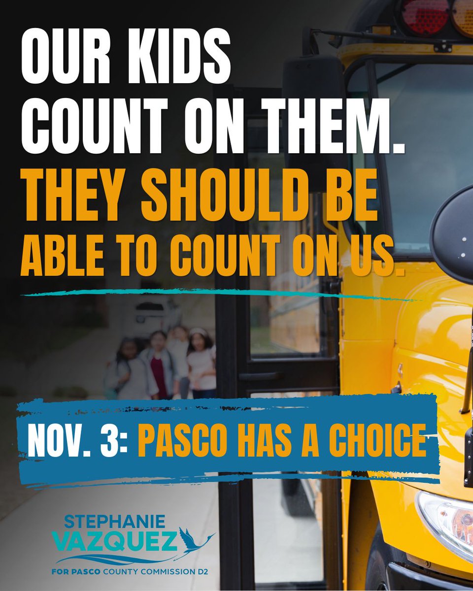 Stephanie4Pasco's tweet photo. Our teachers, bus drivers and school staff show up every day for Pasco’s kids. They deserve leaders who understand how important their work is to our entire community.

On November 3, Pasco has a choice.

Learn more about my priorities:
https://t.co/VZQV1yJm9E https://t.co/I5Lb2e1K1X