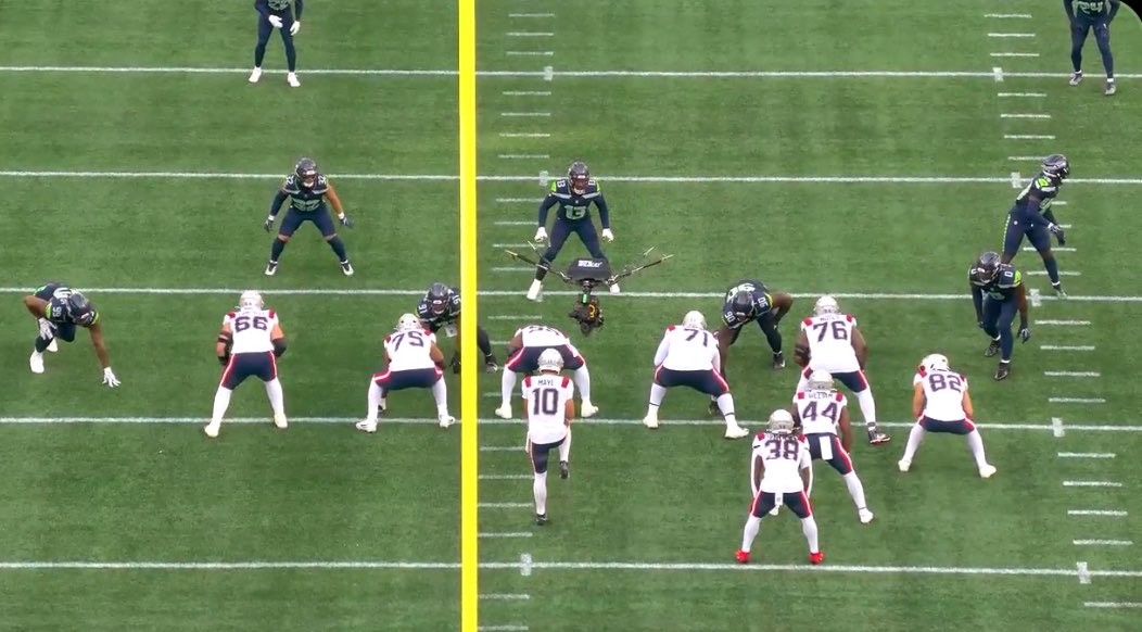Brycen2047's tweet photo. Seahawks: *have a top run defense in the NFL*

Josh McDaniels: yeah but we added a fullback this time https://t.co/fYAETN3HvL