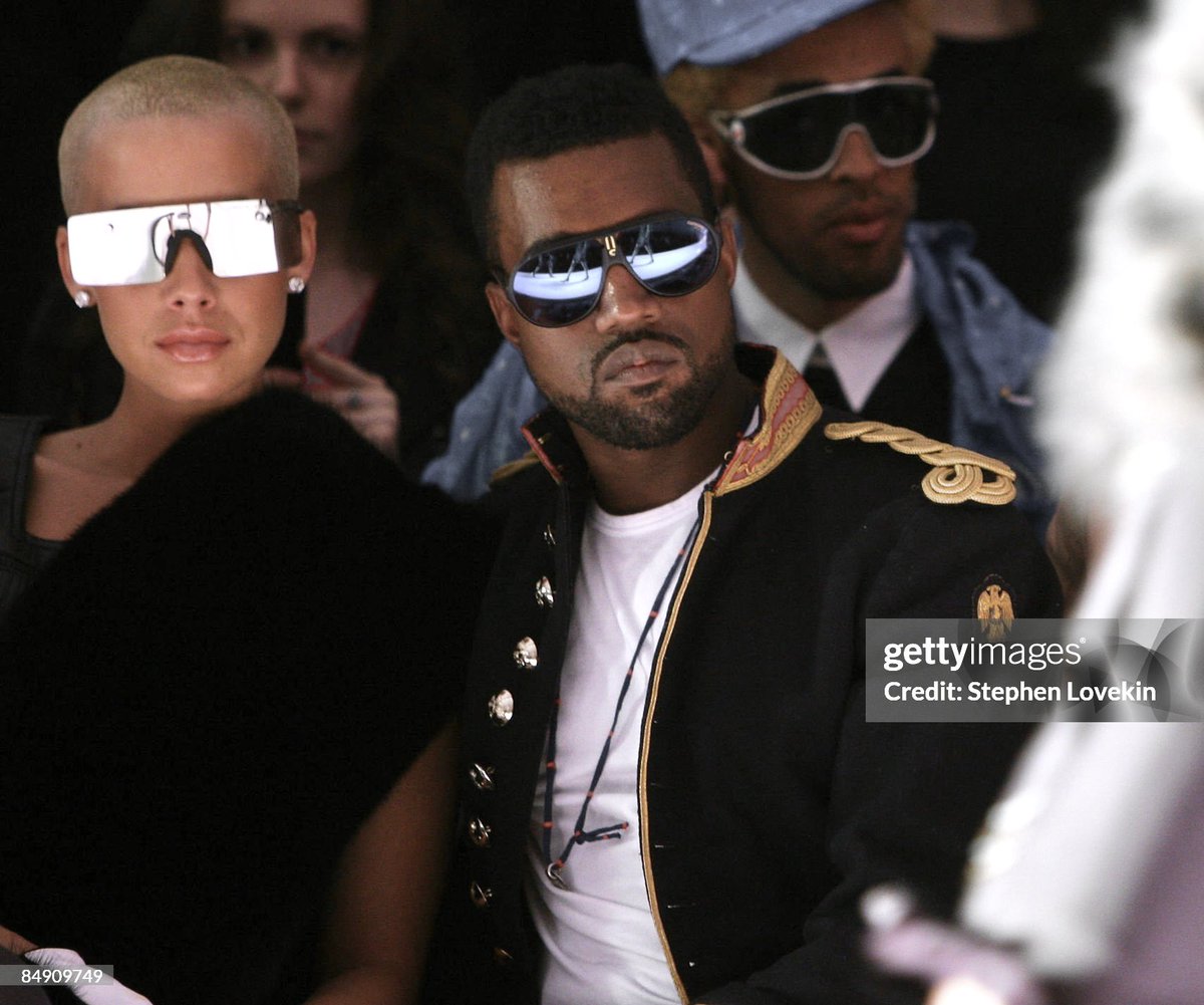 nae__paris's tweet photo. Amber Rose &amp; Kanye West at Alexandre
Herchcovitch Fall 2009 https://t.co/WQnoFNH3PA