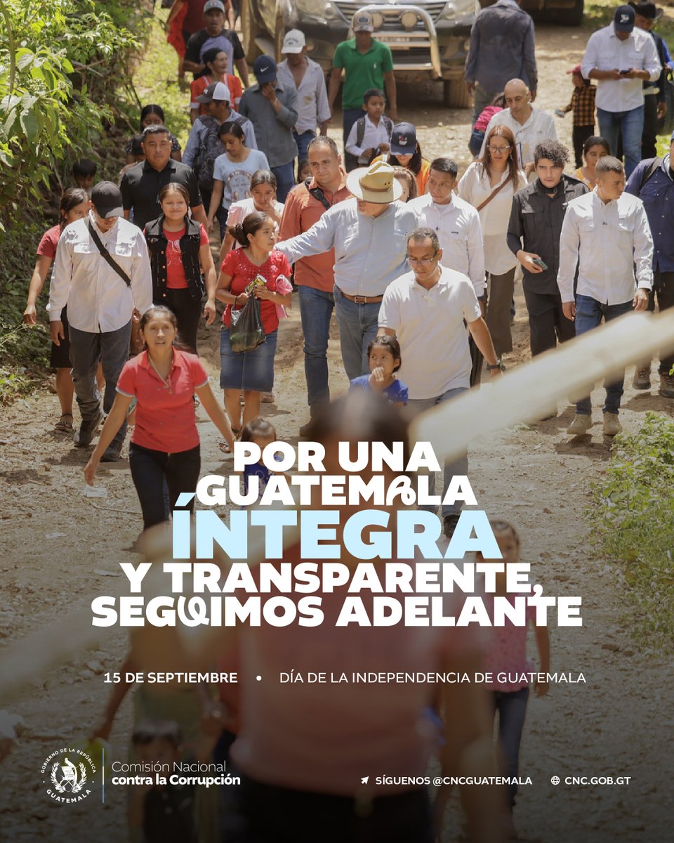 CNCguatemala's tweet photo. ✨ ¡Sigamos trabajando por una cultura de integridad!

#DíaDeLaIndependencia #Guatemala https://t.co/MKJiO91Bqf