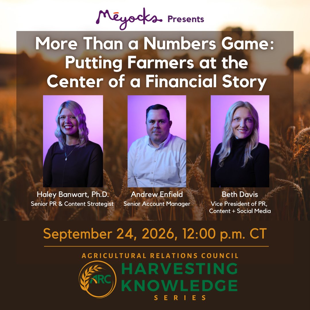 AgRelations's tweet photo. 🖥️Harvesting Knowledge Webinar Series

➡️"More Than a Numbers Game: Putting Farmers at the Center of a Financial Story"

How a refreshed integrated strategy turned a long-running campaign into an award-winning campaign.

Save your seat! https://t.co/TaGeldF83Y https://t.co/fH0obTPAwl