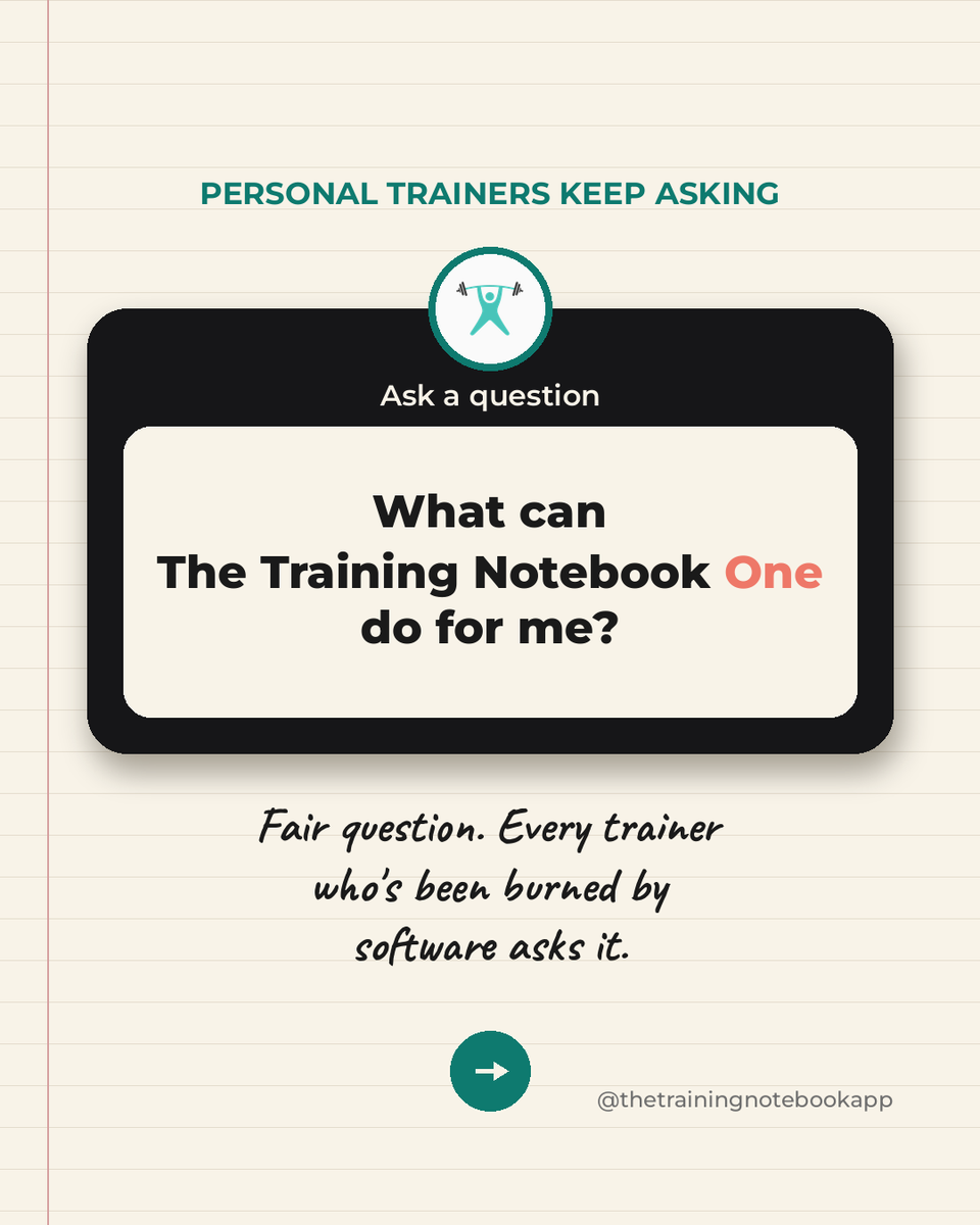 T_Notebook's tweet photo. Coaches, what does the TTN One do for you?

It gets you ready for tomorrows workout so don't look unprepared.

Coming soon... https://t.co/VzBt56CP6Q