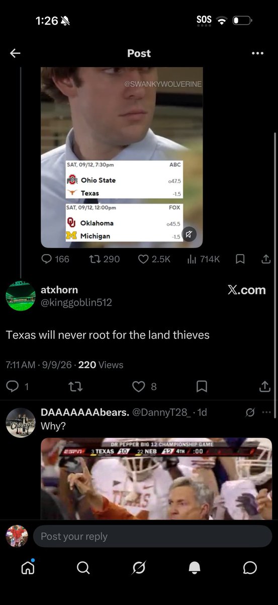 WaveYe_'s tweet photo. @GingerMan512 @BigHarryCox26 @kyleumlang @buckeyefbnation I mean I just opened it up again and these are one of the first 3 i’ve seen. I will say there has been more mutual agreements on the post since - but these are still out there https://t.co/GmyiGcJ25x