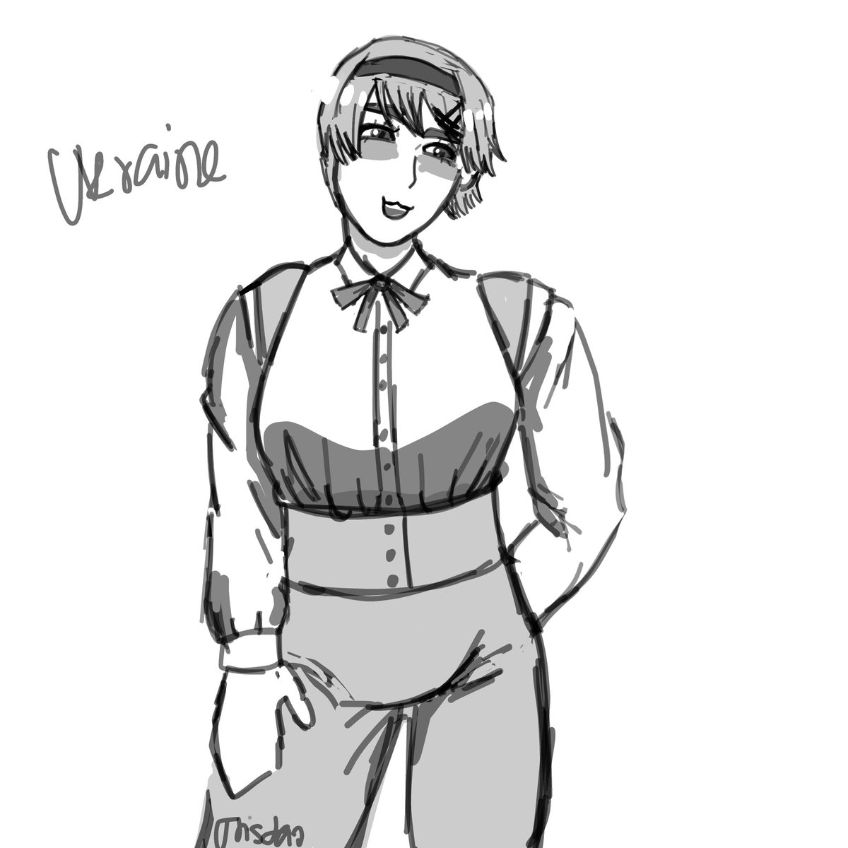TNyahja's tweet photo. Ulraine sketch and i had fun but i think this woman looks like a man💔 #hetalia #hetatwt #hetaliaukraine #fanartㅤㅤㅤㅤ #hetaliafanart https://t.co/Bcc8ETpUwh