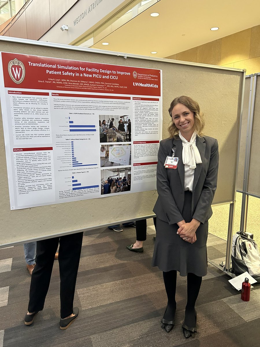 WIsimulation's tweet photo. We’re excited to highlight our Simulation Educator, Erika’s poster presentation on translational simulation and its impact on improving clinical practice and patient care. https://t.co/Yt1gEjm3ep