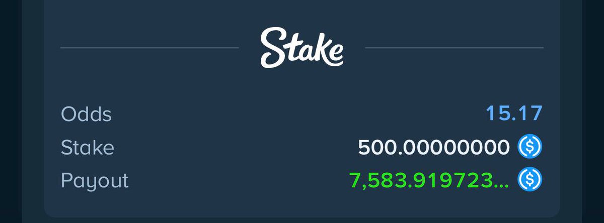 DopamineGrinder's tweet photo. FINALLY HIT on @Stake on Soccer today! 🫡
Giving away $180, 9 winners $20 each to enter:
✅ RT + Like + Follow
✅ Reply with your USDC (ETH) Stake deposit address

Rolling in 24 hours from now, good luck! 🤞 https://t.co/4RXEdiShKR