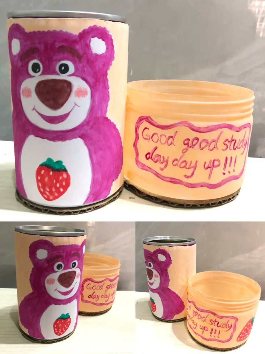 bingw155698's tweet photo. Turned an old mason jar into a cute desk pen holder with some paint and twine! Small DIY = big joy https://t.co/I00F7DXota