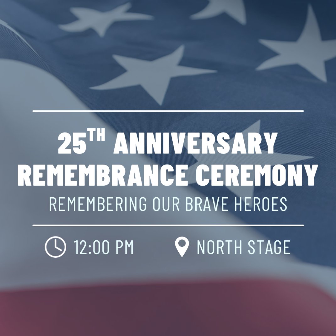 interstatefair's tweet photo. Join us tomorrow as we come together to remember and honor the lives impacted by September 11, 2001.
Our commemorative program will begin at noon on the North Stage. We invite Fair attendees to join us for a moment of remembrance, reflection and gratitude. https://t.co/ePsdVHFZUL